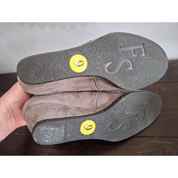 EUC Franco Sarto Annabelle Gray Wedge Bootie/Sz. 9M - Picture 7 of 9